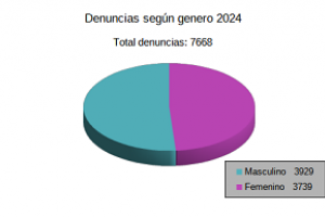 Estadística según género 2024